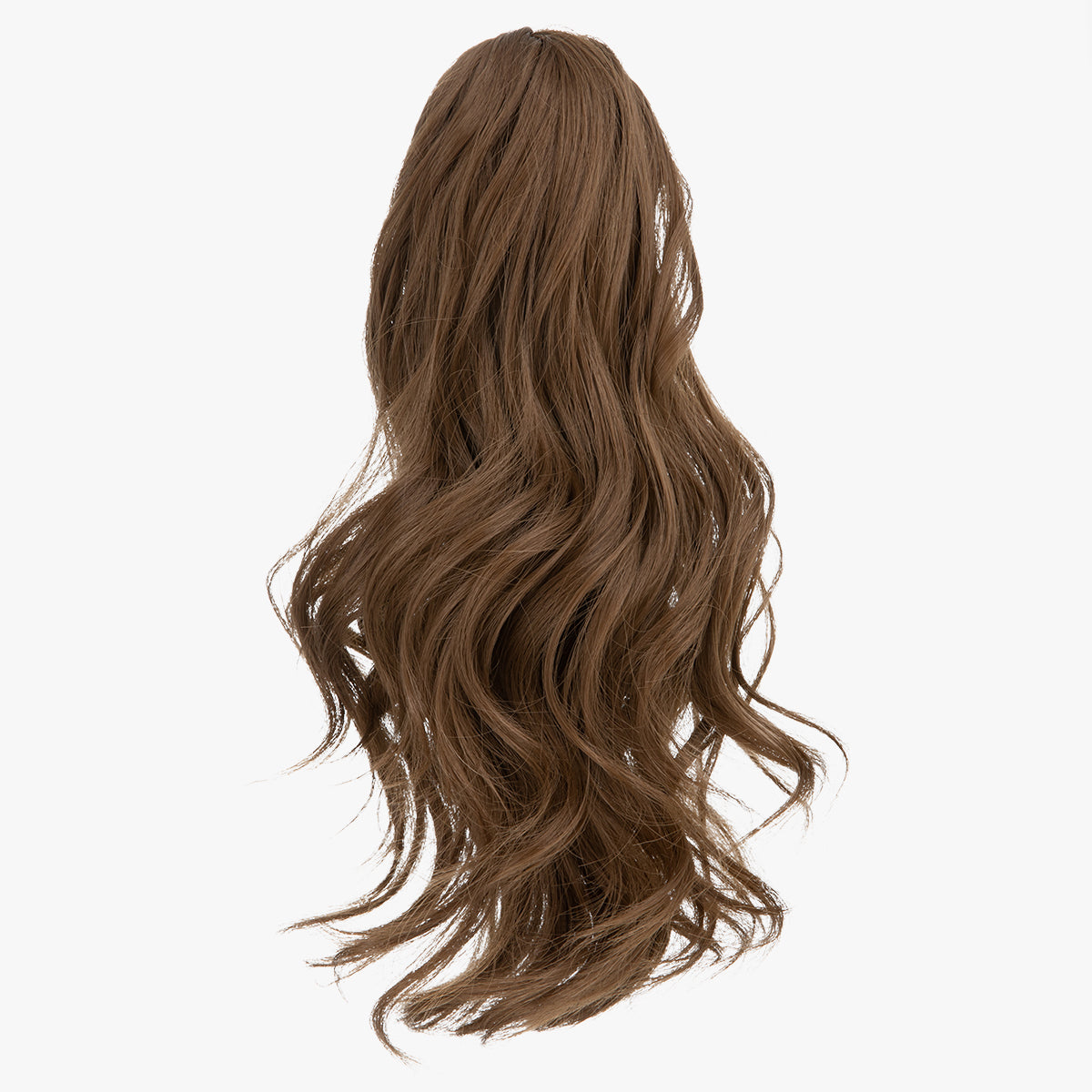 Natural long curly ponytail Coffee Brown