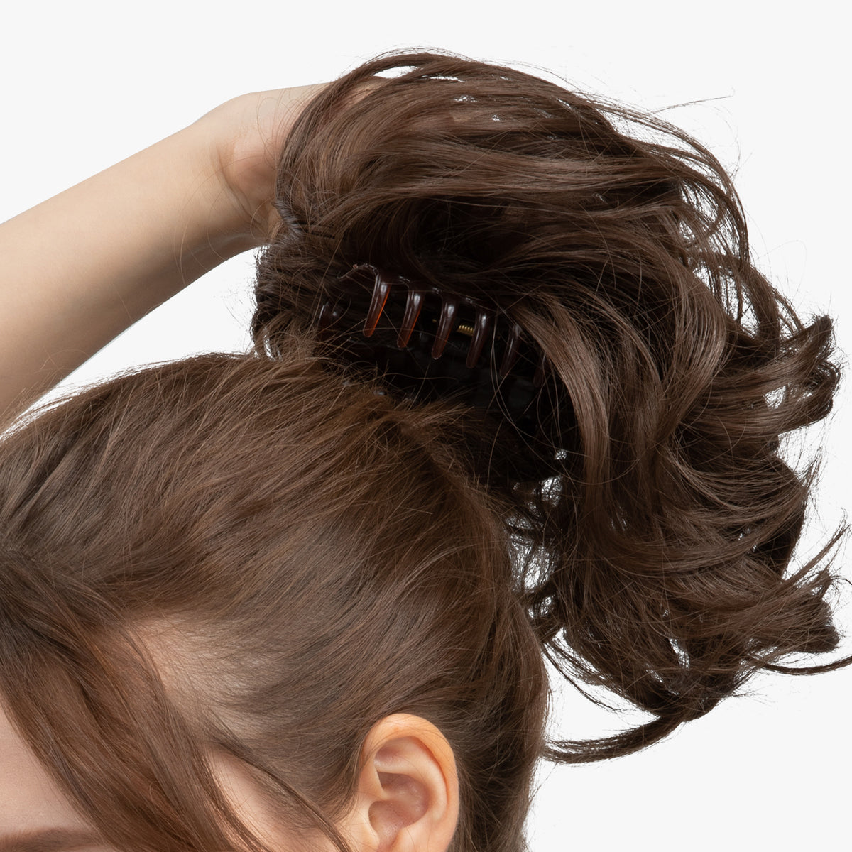 DIY Claw Clip Natural Ponytail Hair Extensions