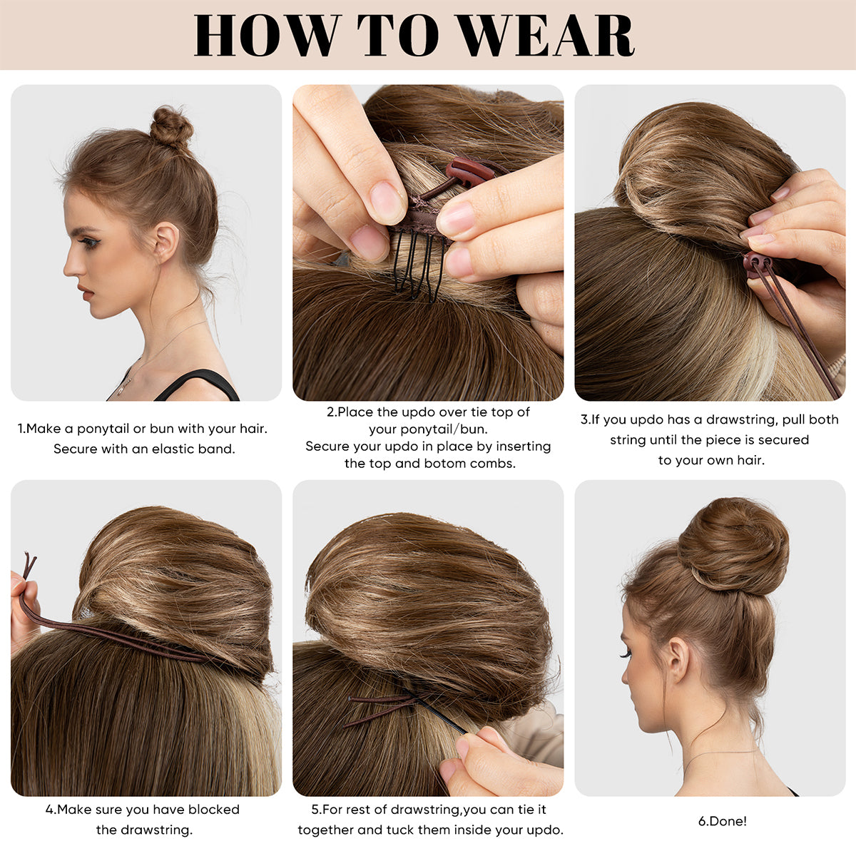 Donut Bun Wig