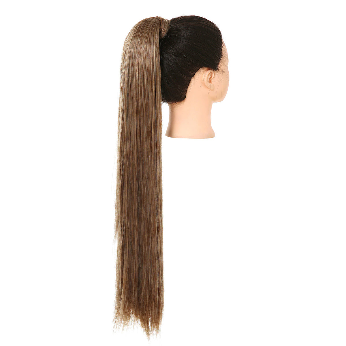 Clip Drawstring Fake Long Ponytail Brown Blonde 32in