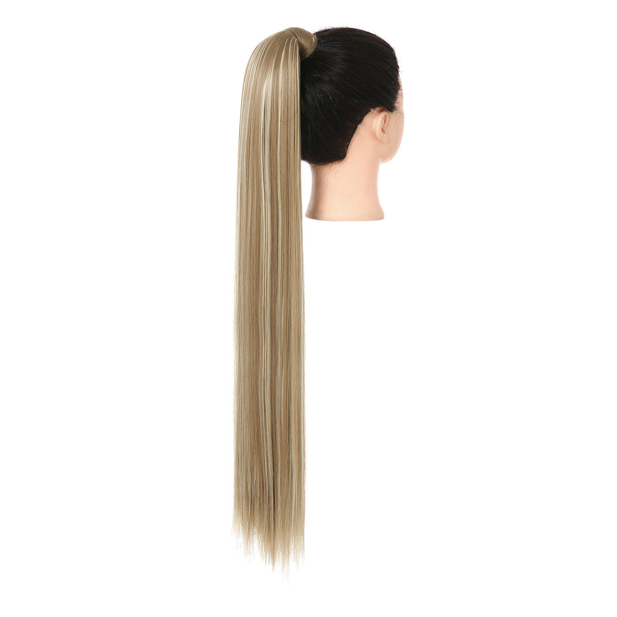 Clip Drawstring Fake Long Ponytail Dirty Blonde Lilca 32in