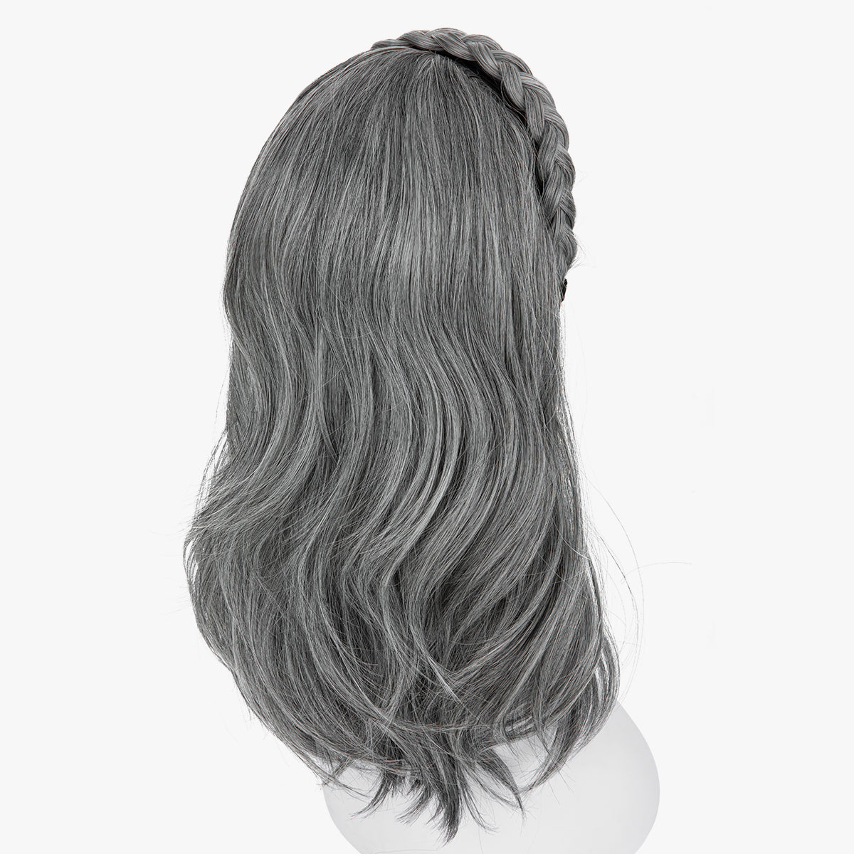 Golonee Half Wig with Headband Salt and Pepper