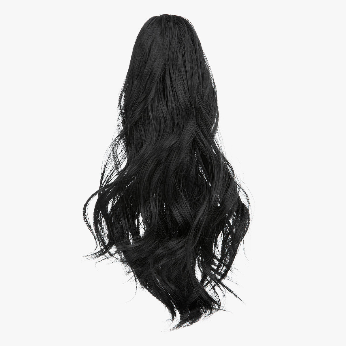 Natural long curly ponytail Jet Black