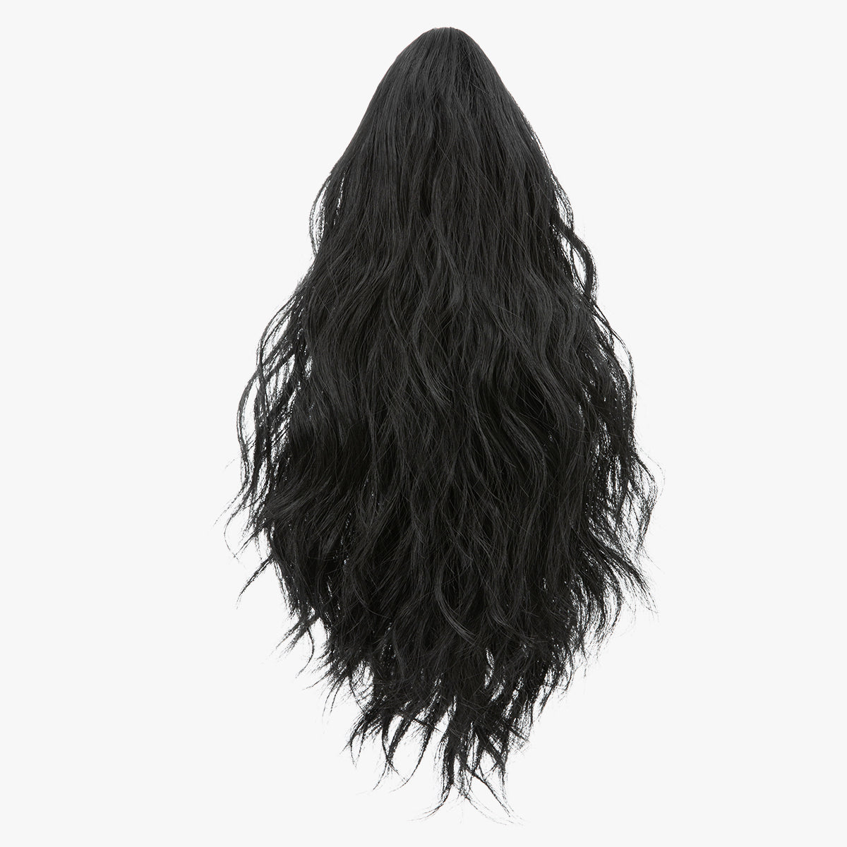 Claw Clip Short Ponytail Extension Wavy Ponytail Jet Black