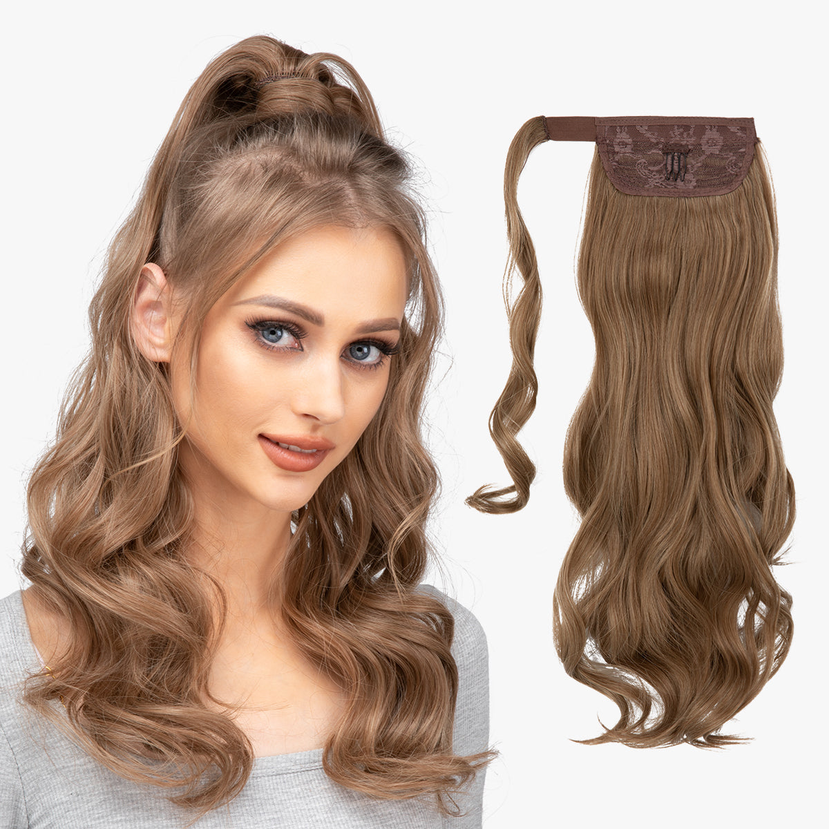Wrap Around Long Curly Ponytail