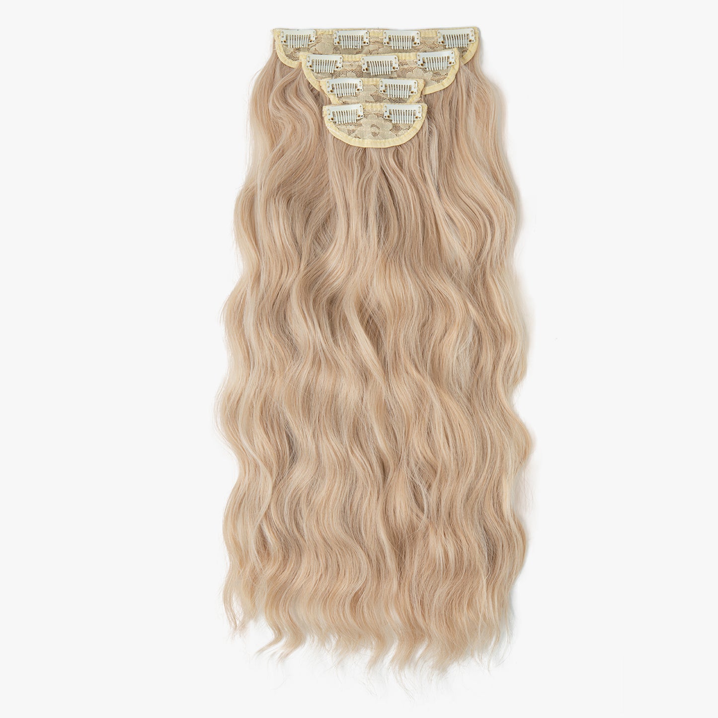 Clip In Hair Extensions 4 PCS Light Blonde