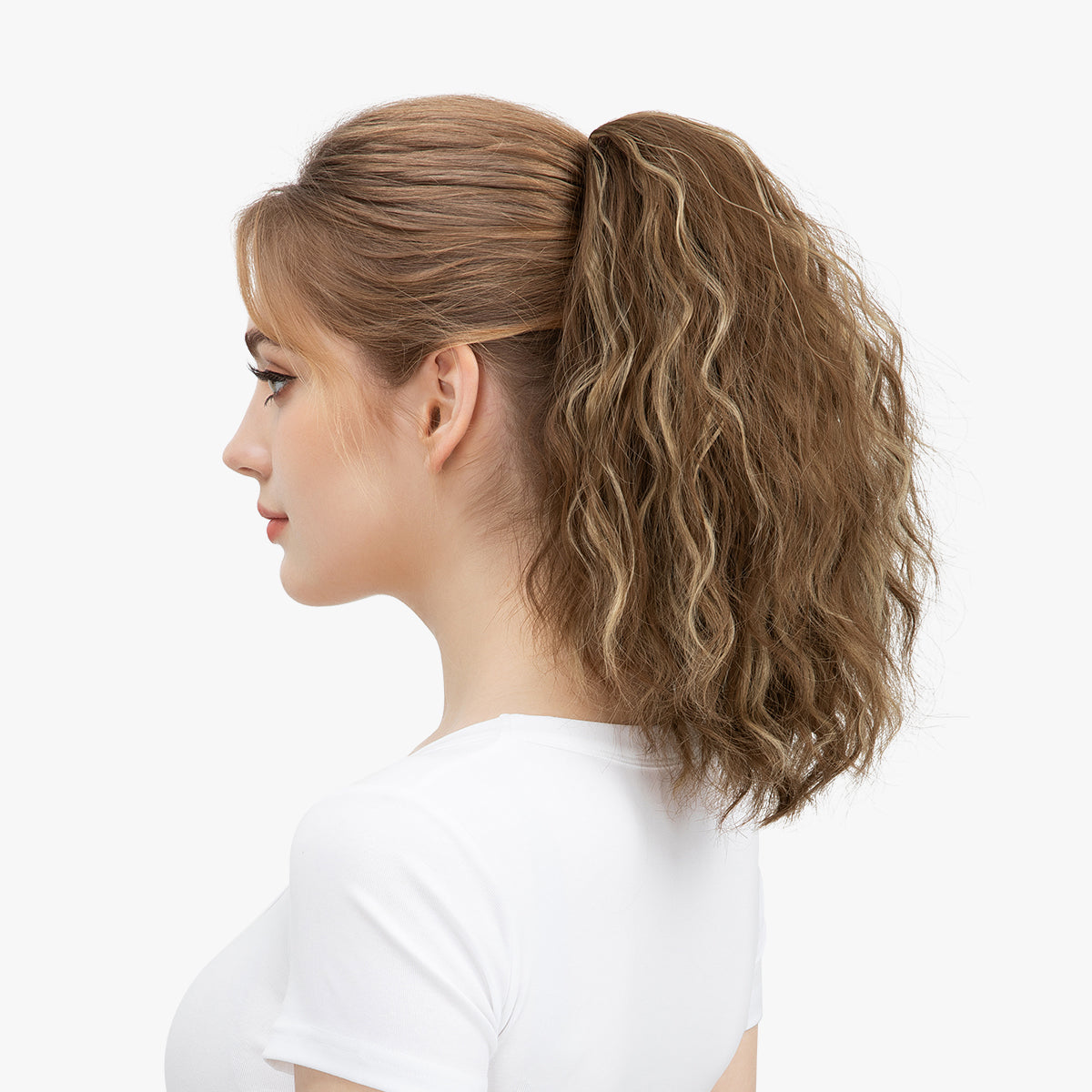 Claw Clip Short Ponytail Extension Wavy Ponytail