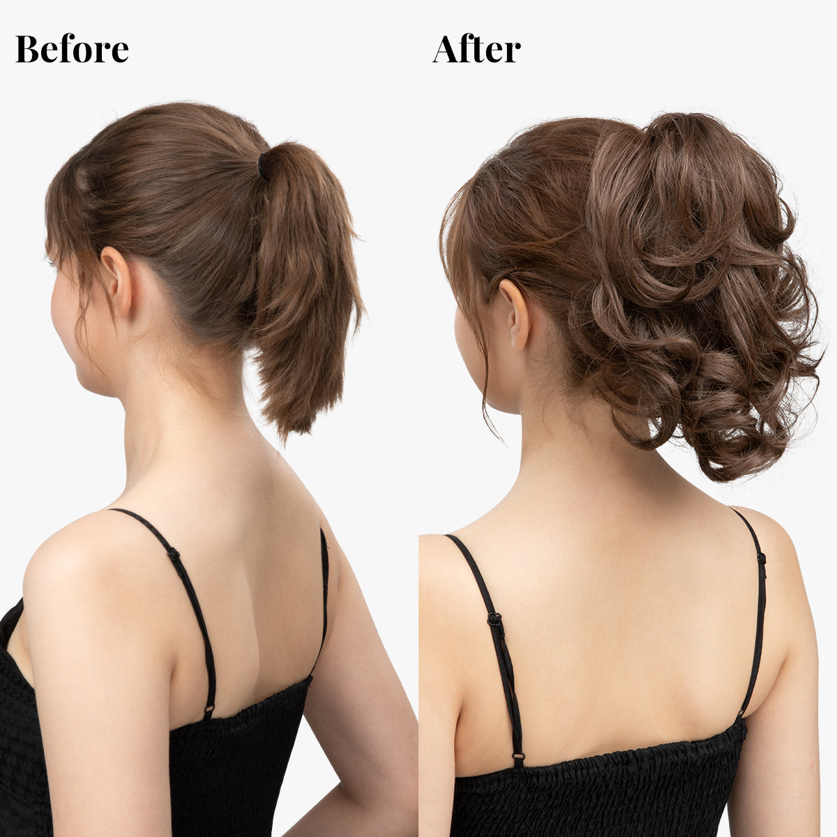 DIY Claw Clip Natural Ponytail Hair Extensions