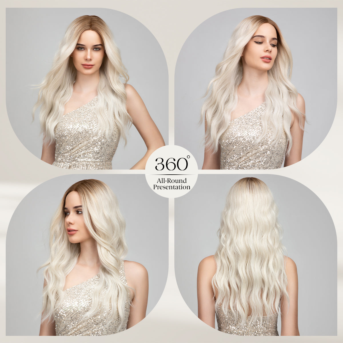 MONO Wig Kanekalon Futura Wavy Hair Fiber Lace Front Wig Glueless Pre-cut Lace Wig