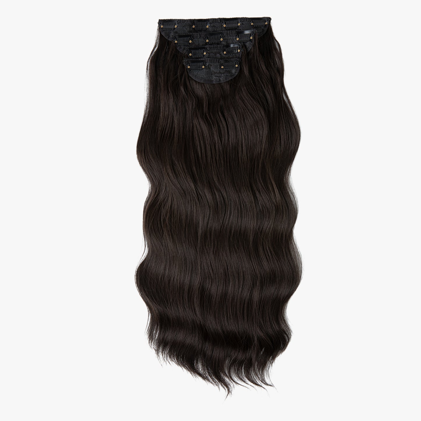 Clip In Hair Extensions 4 PCS Black Brown