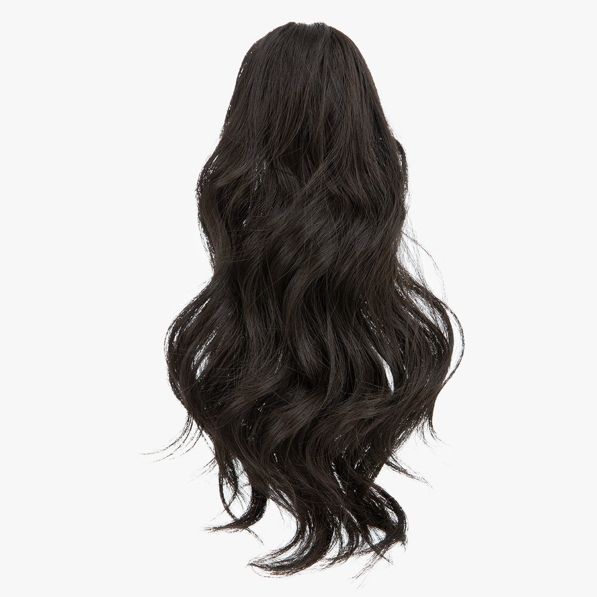 Natural long curly ponytail Black Brown