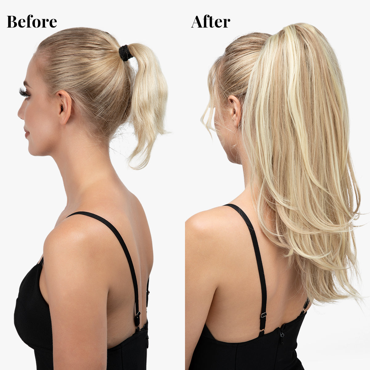 Clip In Hair Extensions Long Straight Ponytail