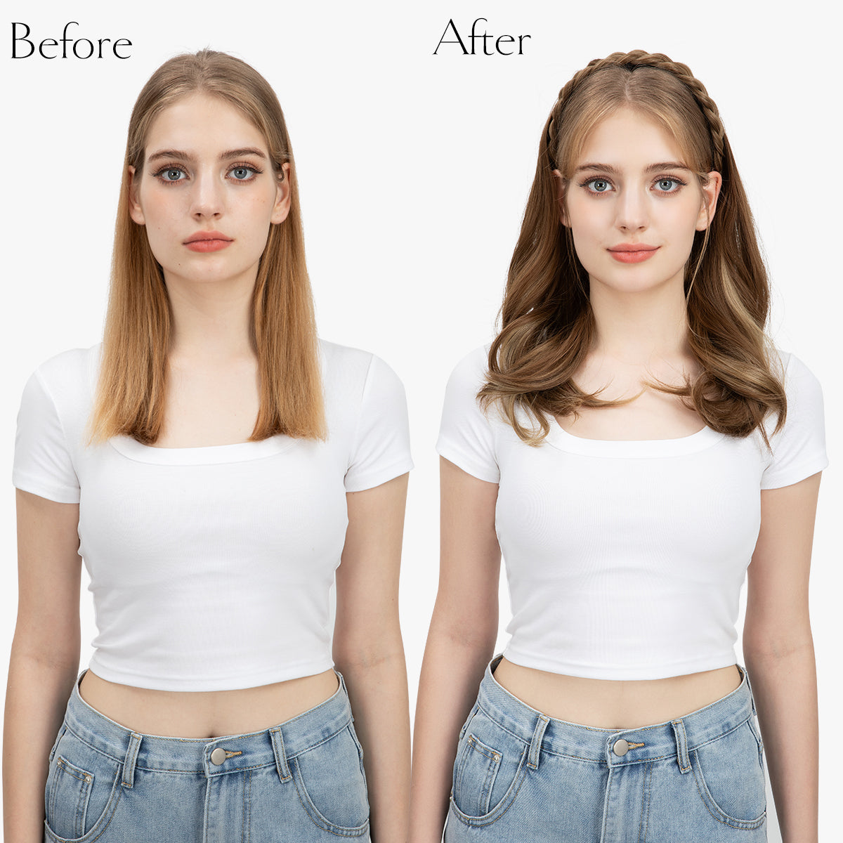 Golonee Half Wig with Headband