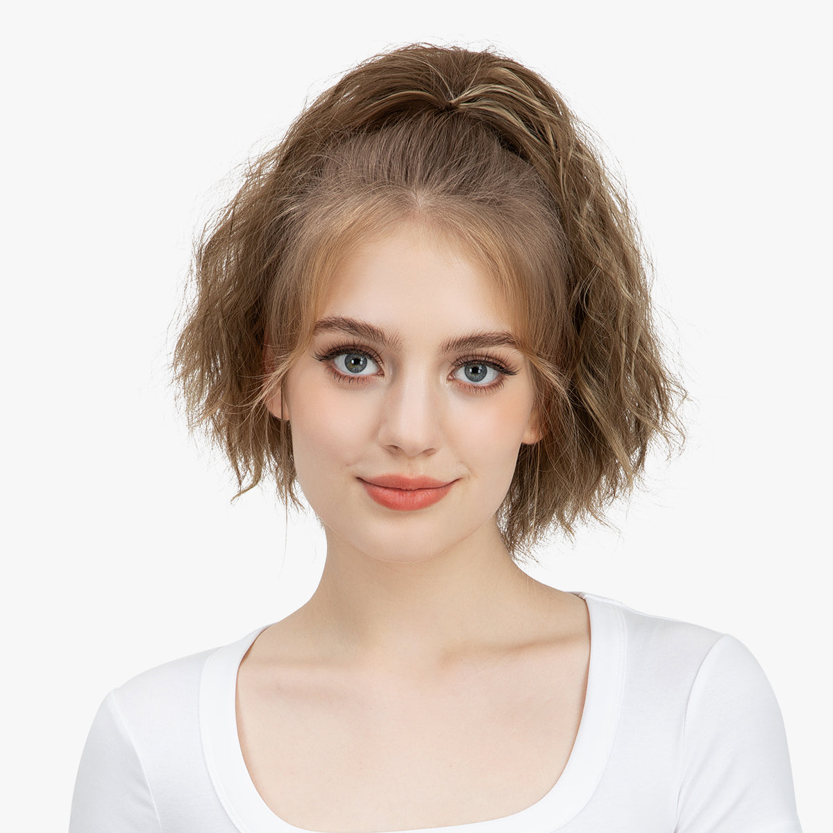 Claw Clip Short Ponytail Extension Wavy Ponytail