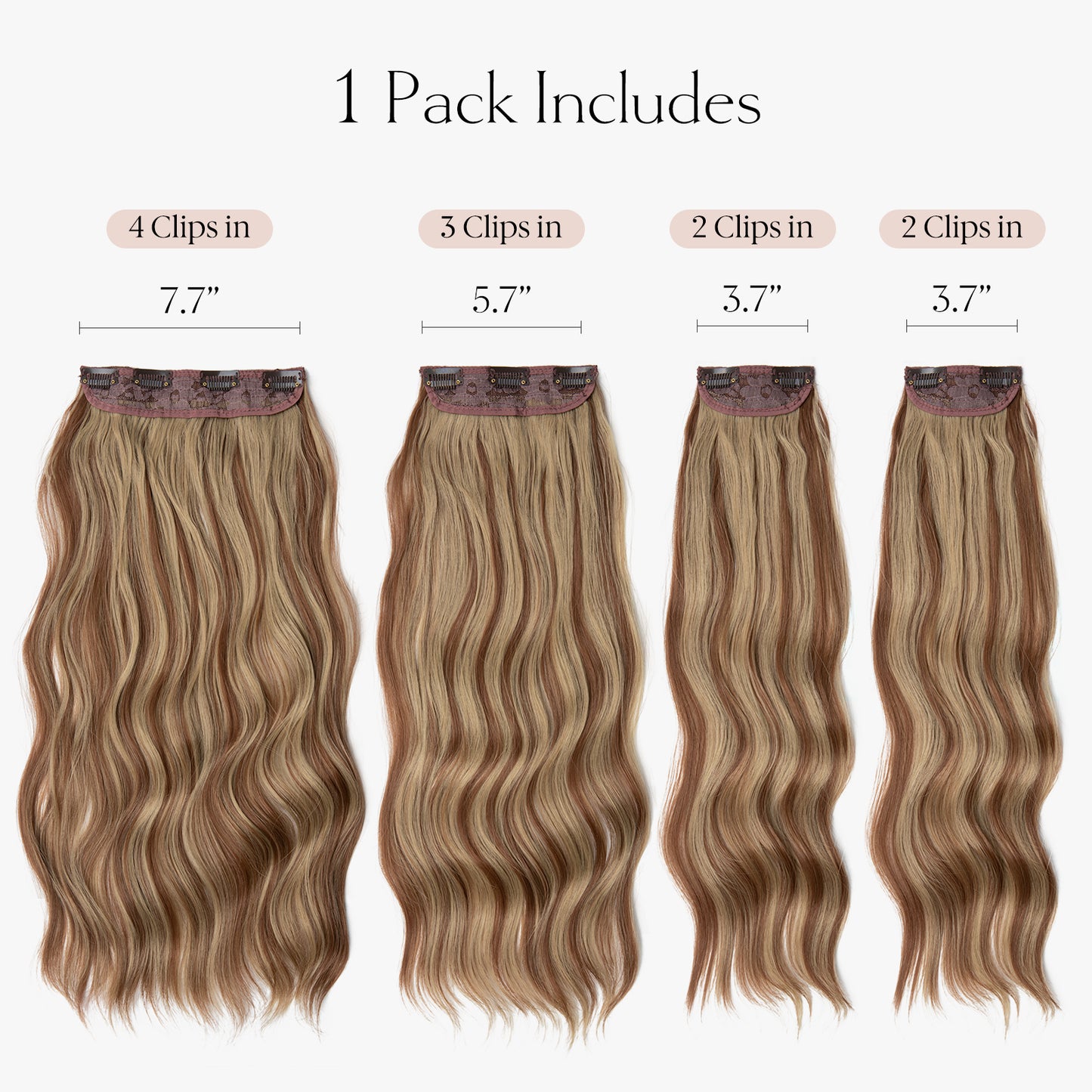Clip In Hair Extensions 4 PCS