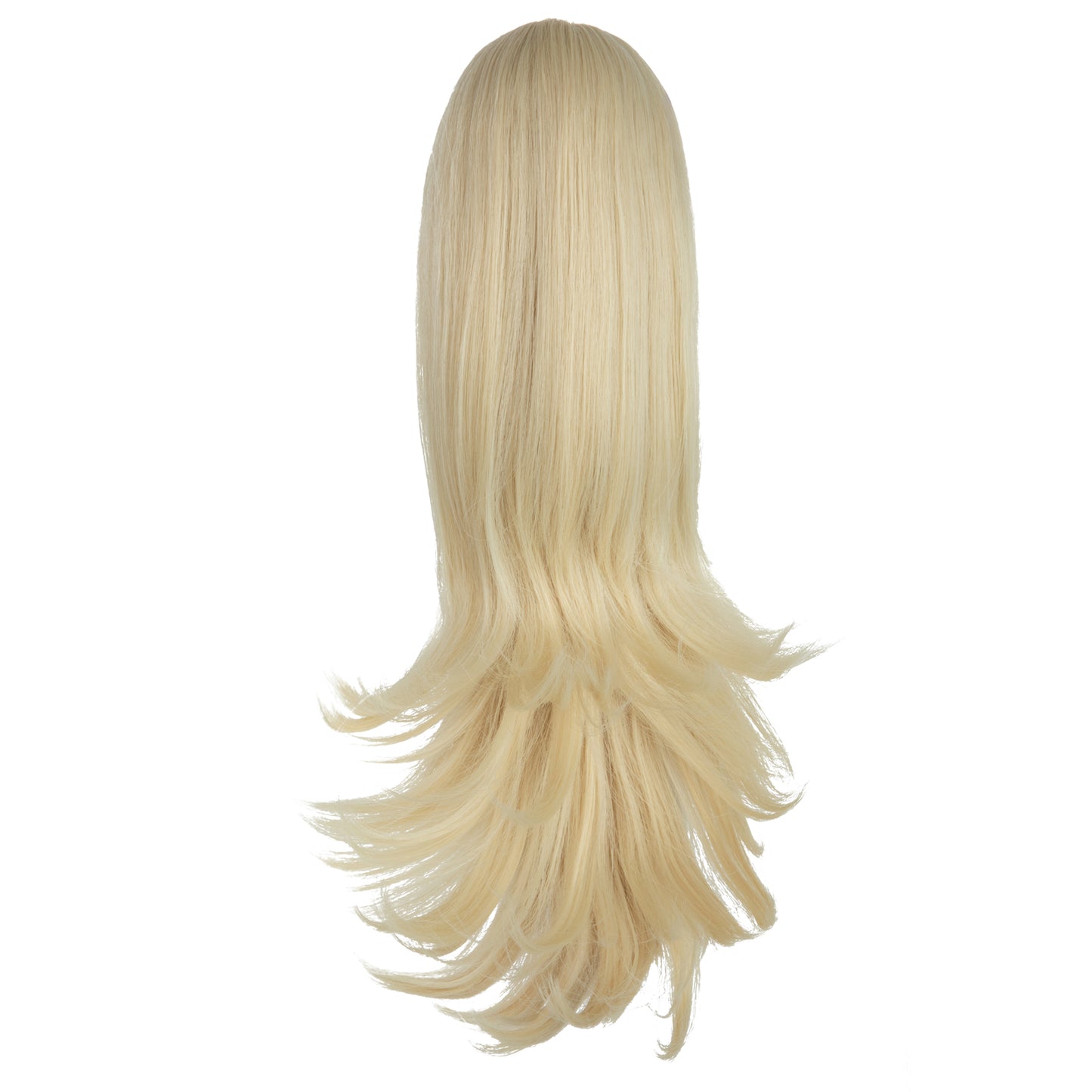 Hairpin Style Ponytail Fluffy Curly Hair Beach Blonde 14in