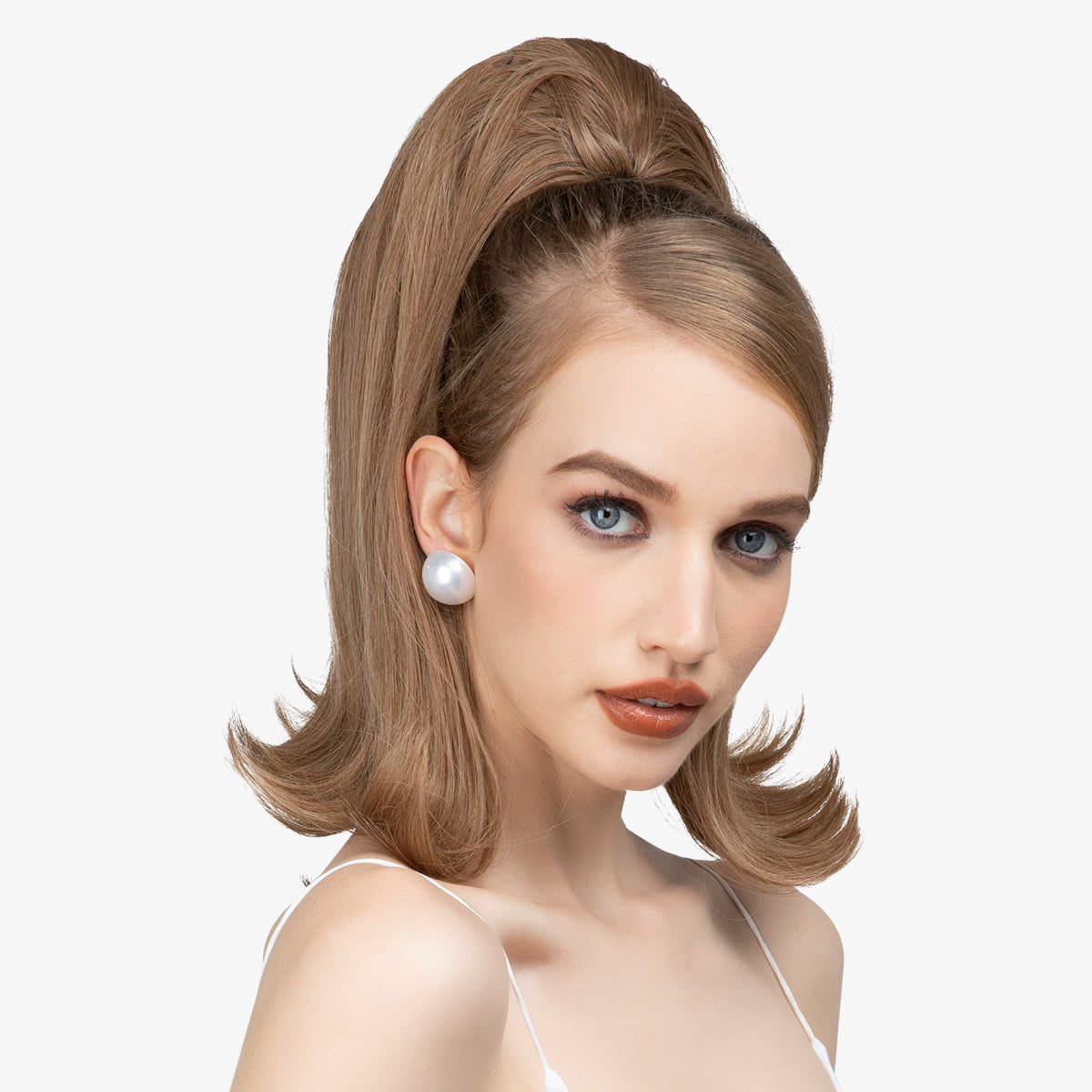 Curly Hair Drawstring Hat Ponytail Half Head Wig