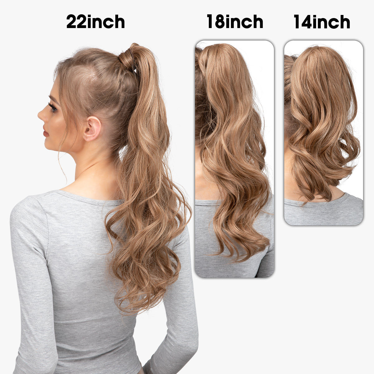 Wrap Around Long Curly Ponytail