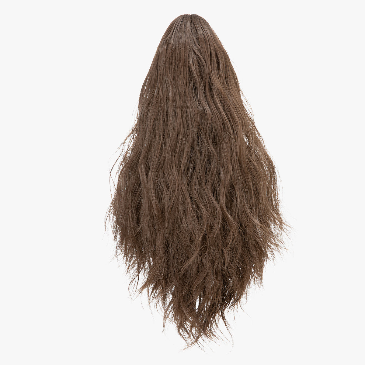 Claw Clip Short Ponytail Extension Wavy Ponytail Medium Brown