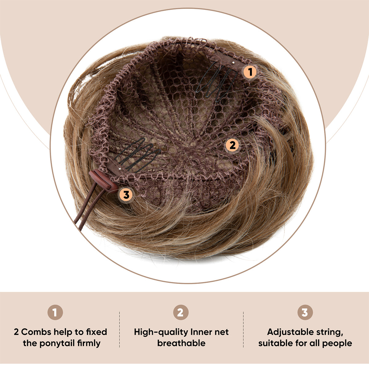 Donut Bun Wig