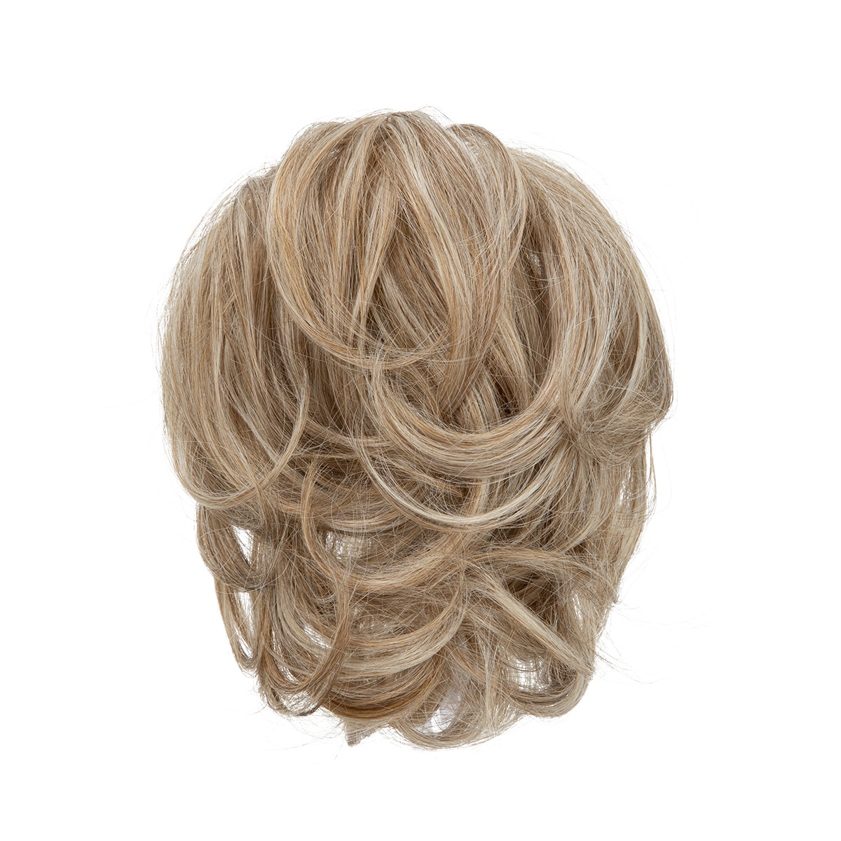 Messy Wavy Short Ponytail Beige Multi