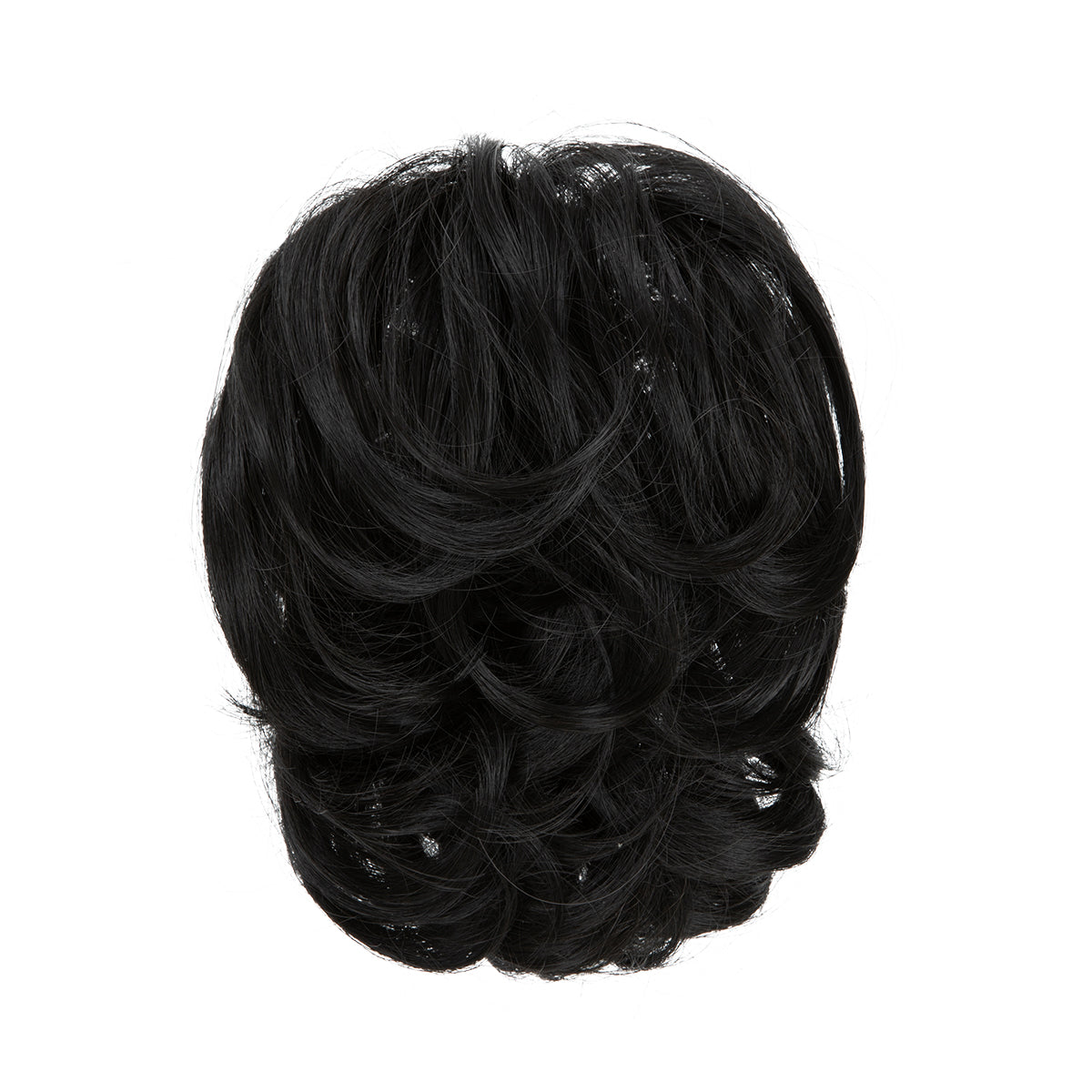 Messy Wavy Short Ponytail Black