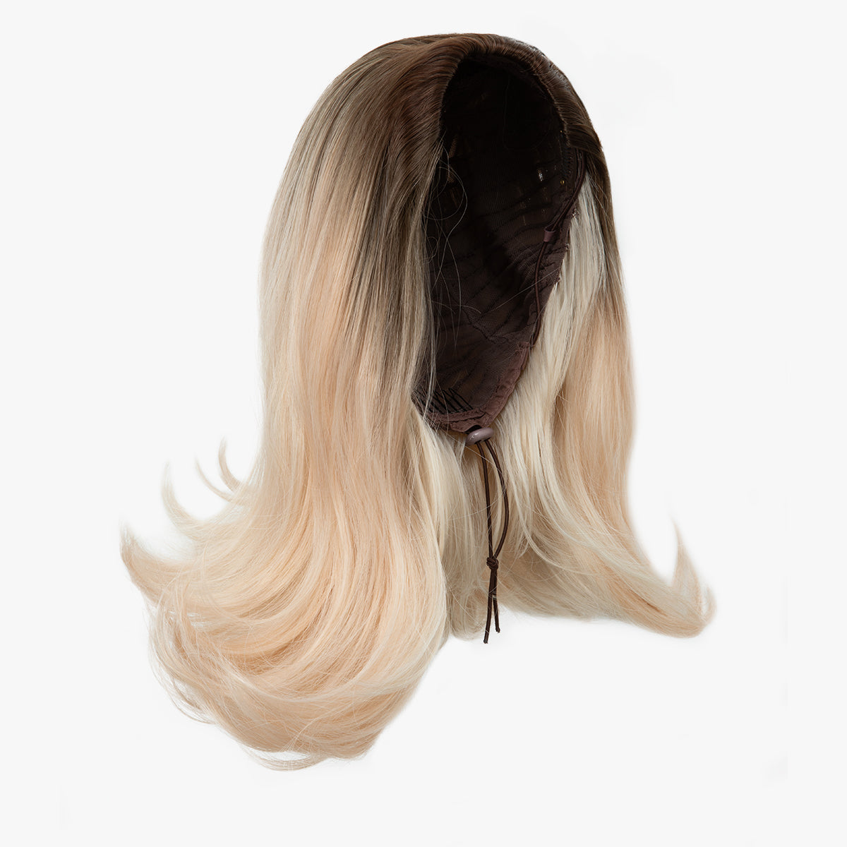 Curly Hair Drawstring Hat Ponytail Half Head Wig