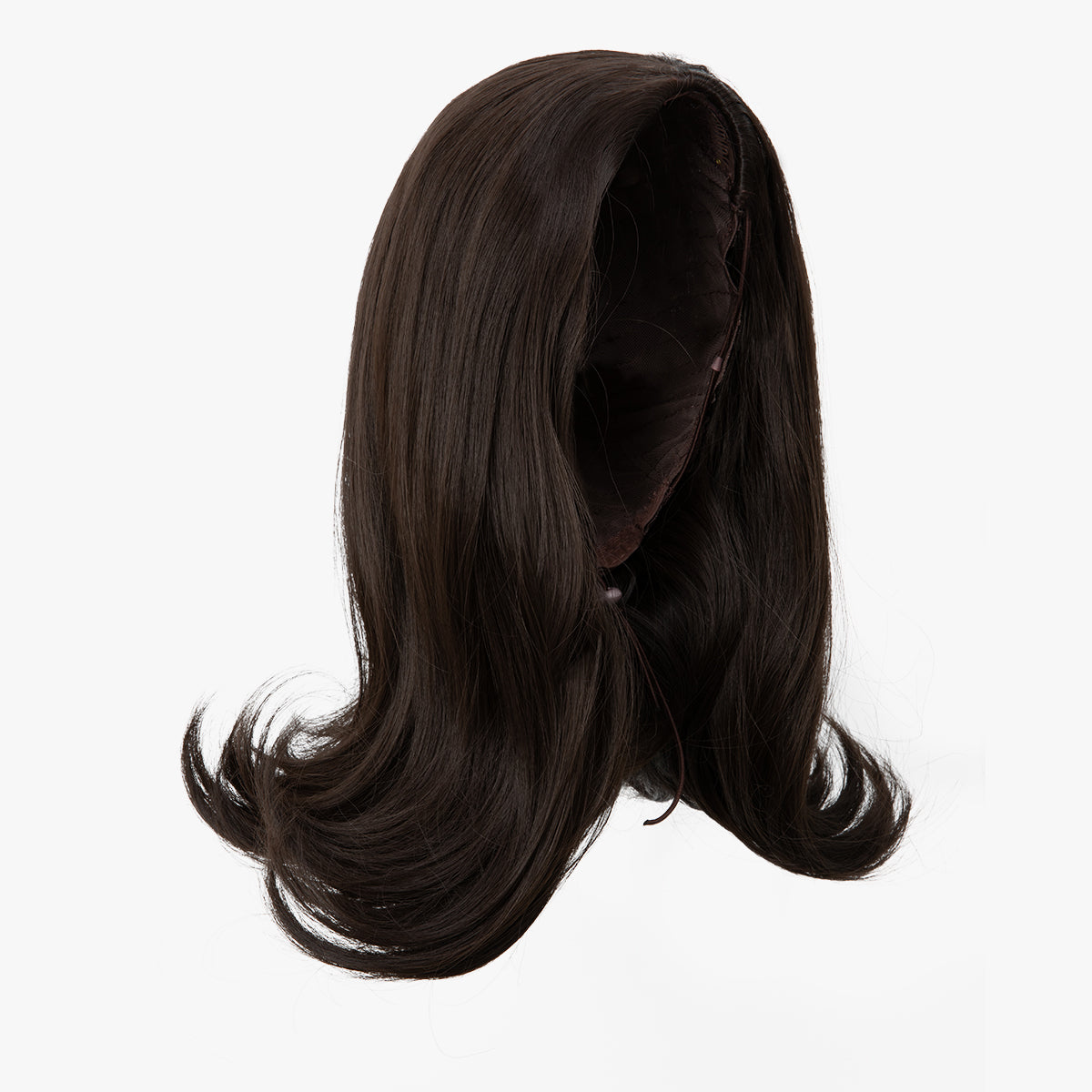 Curly Hair Drawstring Hat Ponytail Half Head Wig