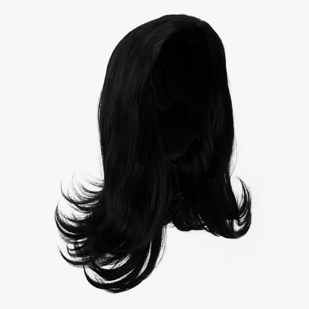 Curly Hair Drawstring Hat Ponytail Half Head Wig