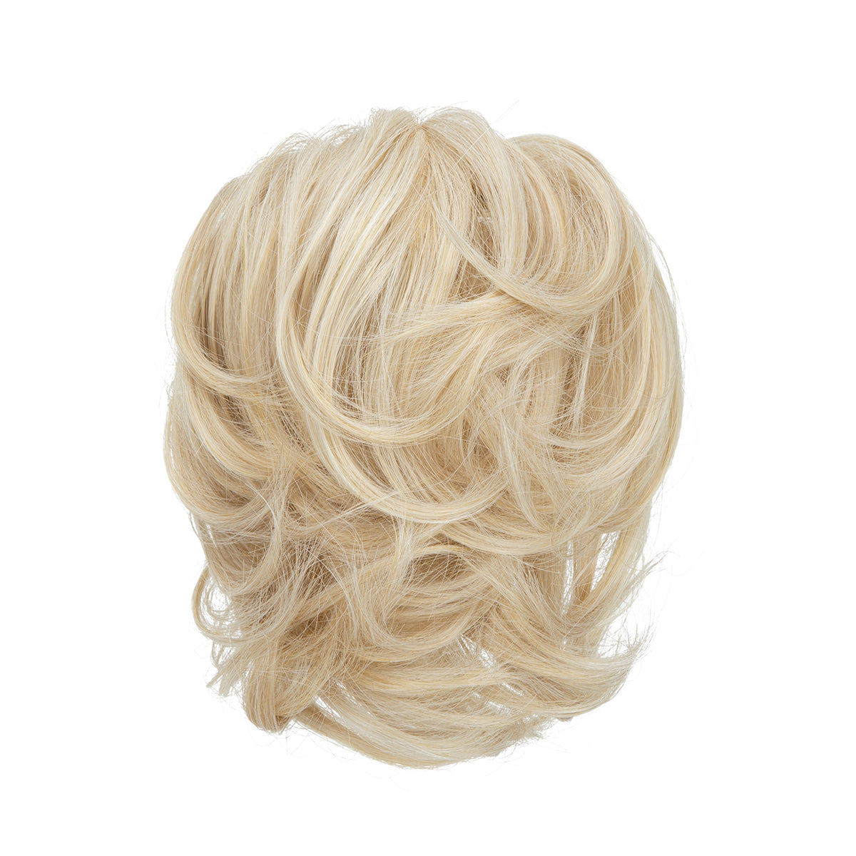 Messy Wavy Short Ponytail Light Champagne