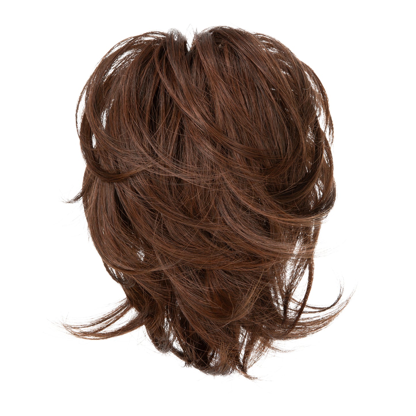 DIY Messy Claw Clip Short Ponytail Wig Red Vino