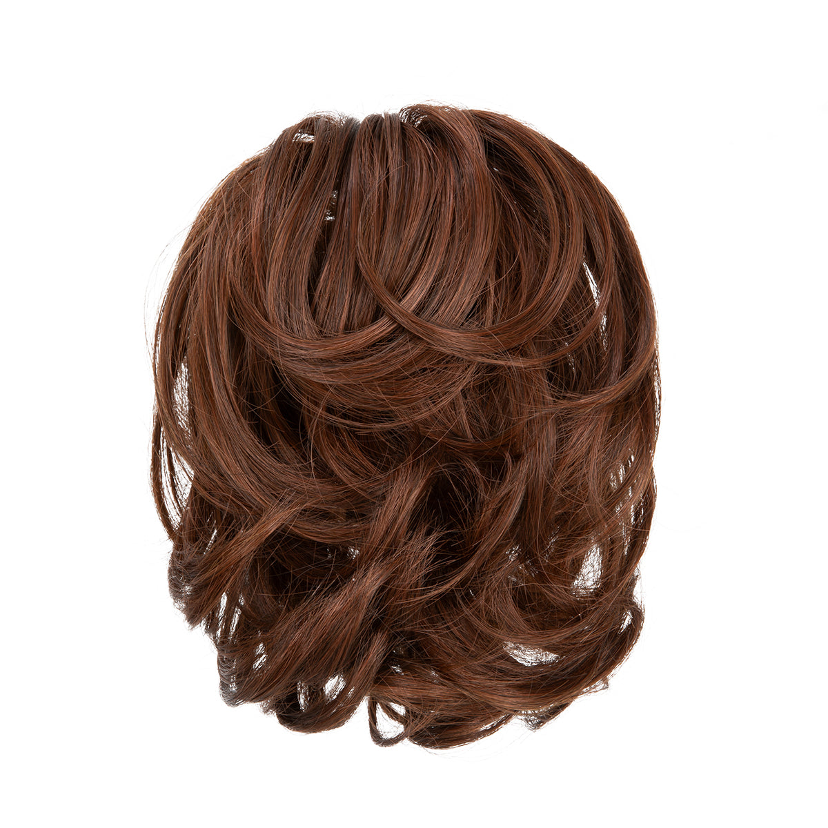 Messy Wavy Short Ponytail Red Vino