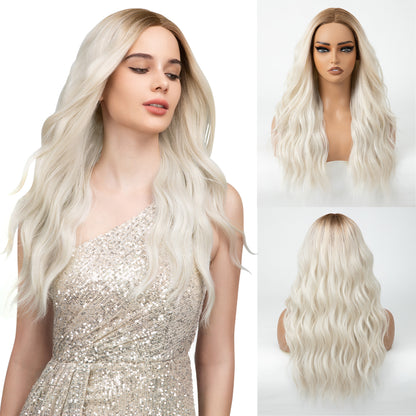 MONO Wig Kanekalon Futura Wavy Hair Fiber Lace Front Wig Glueless Pre-cut Lace Wig