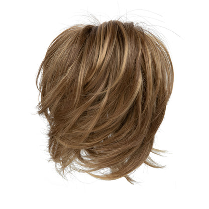 DIY Messy Claw Clip Short Ponytail Wig Brunette Honey Blonde