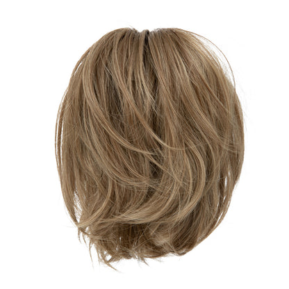 DIY Messy Claw Clip Short Ponytail Wig Brunette Ash Blonde