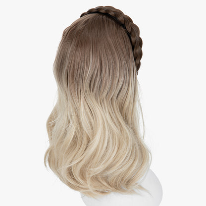 Golonee Half Wig with Headband Brown to Cool Blonde