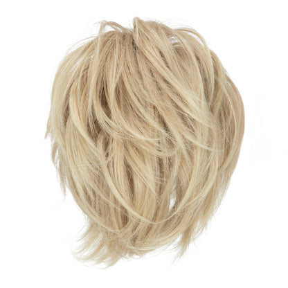 DIY Messy Claw Clip Short Ponytail Wig Blonde