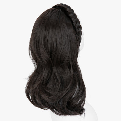 Golonee Half Wig with Headband Black Brown