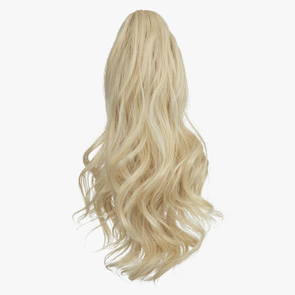 Natural long curly ponytail Beach Blonde