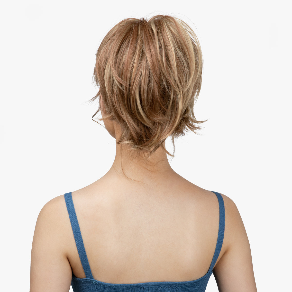 DIY Messy Claw Clip Short Ponytail Wig