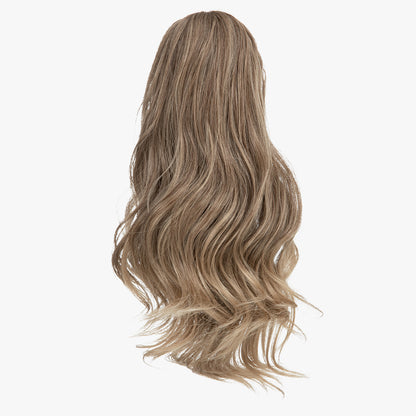 Natural long curly ponytail Brown to Ash Blonde