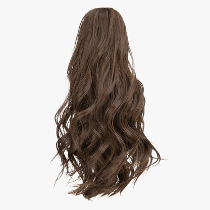 Natural long curly ponytail Medium Brown