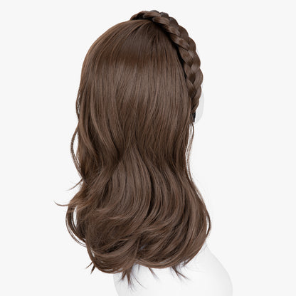 Golonee Half Wig with Headband Medium Brown