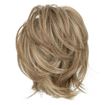 DIY Messy Claw Clip Short Ponytail Wig Beige Multi