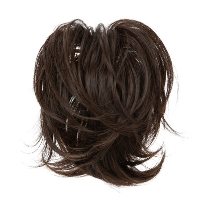 DIY Messy Claw Clip Short Ponytail Wig Dark Chocolate